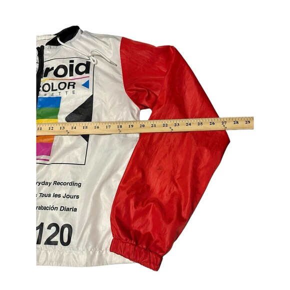 Polaroid Super Color Size Small Hoodie‎ Windbreaker Zip Up Jacket Rainbow #J11-1 - Picture 3 of 10